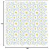 Ambesonne Floral Shower Curtain, Curved Flower Leaf Ornate Blooming Branches Romantic Love Print Art, Cloth Fabric Bathroom Decor Set with Hooks, 69″ W x 70″ L, Pale Tan(Pale Azure)