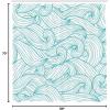 Ambesonne Floral Shower Curtain, Curved Flower Leaf Ornate Blooming Branches Romantic Love Print Art, Cloth Fabric Bathroom Decor Set with Hooks, 69″ W x 70″ L, Pale Tan(White Green)