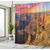 Ambesonne Floral Shower Curtain, Curved Flower Leaf Ornate Blooming Branches Romantic Love Print Art, Cloth Fabric Bathroom Decor Set with Hooks, 69″ W x 70″ L, Pale Tan(Orange Brown)