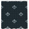 Ambesonne Floral Shower Curtain, Curved Flower Leaf Ornate Blooming Branches Romantic Love Print Art, Cloth Fabric Bathroom Decor Set with Hooks, 69″ W x 70″ L, Pale Tan(Petrol Blue)