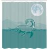 Ambesonne Floral Shower Curtain, Curved Flower Leaf Ornate Blooming Branches Romantic Love Print Art, Cloth Fabric Bathroom Decor Set with Hooks, 69″ W x 70″ L, Pale Tan(Green Teal)