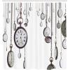 Ambesonne Floral Shower Curtain, Curved Flower Leaf Ornate Blooming Branches Romantic Love Print Art, Cloth Fabric Bathroom Decor Set with Hooks, 69″ W x 70″ L, Pale Tan(Silver White)