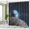 Ambesonne Floral Shower Curtain, Curved Flower Leaf Ornate Blooming Branches Romantic Love Print Art, Cloth Fabric Bathroom Decor Set with Hooks, 69″ W x 70″ L, Pale Tan(Grey Blue)