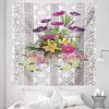Ambesonne Flower Tapestry, Fresh Colorful Spring Bouquet on Neutral Vintage Ornaments, Fabric Wall Hanging Decor for Bedroom Living Room Dorm, 23″ X 28″, Warm Taupe Multicolor(Warm Taupe Multicolor)