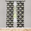 Ambesonne Flowers Vintage Curtains, Neutral Colors Boho Springtime Garden Scene Floral Design Art, Window Treatments 2 Panel Set for Living Room Bedroom, Pair of – 28″ x 63″, Pale Ceil Blue Pale Grey(Charcoal Grey Pale Coffee)