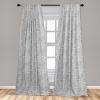 Ambesonne Flowers Vintage Curtains, Neutral Colors Boho Springtime Garden Scene Floral Design Art, Window Treatments 2 Panel Set for Living Room Bedroom, Pair of – 28″ x 63″, Pale Ceil Blue Pale Grey(Pale Grey Charcoal Grey)