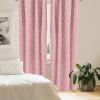 Ambesonne Flowers Vintage Curtains, Neutral Colors Boho Springtime Garden Scene Floral Design Art, Window Treatments 2 Panel Set for Living Room Bedroom, Pair of – 28″ x 63″, Pale Ceil Blue Pale Grey(Coral and White)