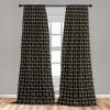 Ambesonne Flowers Vintage Curtains, Neutral Colors Boho Springtime Garden Scene Floral Design Art, Window Treatments 2 Panel Set for Living Room Bedroom, Pair of – 28″ x 63″, Pale Ceil Blue Pale Grey(Charcoal Grey and Beige)