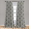 Ambesonne Flowers Vintage Curtains, Neutral Colors Boho Springtime Garden Scene Floral Design Art, Window Treatments 2 Panel Set for Living Room Bedroom, Pair of – 28″ x 63″, Pale Ceil Blue Pale Grey(Charcoal Grey and Mustard)