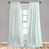 Ambesonne Flowers Vintage Curtains, Neutral Colors Boho Springtime Garden Scene Floral Design Art, Window Treatments 2 Panel Set for Living Room Bedroom, Pair of – 28″ x 63″, Pale Ceil Blue Pale Grey(Mint Green and White)