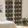 Ambesonne Flowers Vintage Curtains, Neutral Colors Boho Springtime Garden Scene Floral Design Art, Window Treatments 2 Panel Set for Living Room Bedroom, Pair of – 28″ x 63″, Pale Ceil Blue Pale Grey(Pale Mustard and Dark Grey)