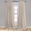 Ambesonne Flowers Vintage Curtains, Neutral Colors Boho Springtime Garden Scene Floral Design Art, Window Treatments 2 Panel Set for Living Room Bedroom, Pair of – 28″ x 63″, Pale Ceil Blue Pale Grey(Warm Taupe White)