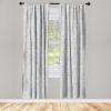 Ambesonne Flowers Vintage Curtains, Neutral Colors Boho Springtime Garden Scene Floral Design Art, Window Treatments 2 Panel Set for Living Room Bedroom, Pair of – 28″ x 63″, Pale Ceil Blue Pale Grey(Pale Grey Charcoal Grey)
