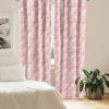 Ambesonne Flowers Vintage Curtains, Neutral Colors Boho Springtime Garden Scene Floral Design Art, Window Treatments 2 Panel Set for Living Room Bedroom, Pair of – 28″ x 63″, Pale Ceil Blue Pale Grey(Blush and Rose)