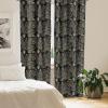 Ambesonne Flowers Vintage Curtains, Neutral Colors Boho Springtime Garden Scene Floral Design Art, Window Treatments 2 Panel Set for Living Room Bedroom, Pair of – 28″ x 63″, Pale Ceil Blue Pale Grey(Charcoal Grey Mustard)