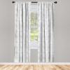 Ambesonne Geometric Curtains, Neutral Scribble Effect Hand Drawn Style Rounds with Symmetric Repetition, Window Treatments 2 Panel Set for Living Room Bedroom, Pair of – 28″ x 84″, Pale Grey White(Pale Grey White)