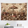 Ambesonne Retro Tapestry, Angel Greek Muse on NeoClassic Pillars Relic Print Antique Neutral Toned Graphic Print, Fabric Wall Hanging Decor for Bedroom Living Room Dorm, 23″ X 28″, White(Camel Umber Warm Taupe)