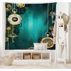 Ambesonne Retro Tapestry, Angel Greek Muse on NeoClassic Pillars Relic Print Antique Neutral Toned Graphic Print, Fabric Wall Hanging Decor for Bedroom Living Room Dorm, 23″ X 28″, White(Green Gold)