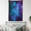 Ambesonne Retro Tapestry, Angel Greek Muse on NeoClassic Pillars Relic Print Antique Neutral Toned Graphic Print, Fabric Wall Hanging Decor for Bedroom Living Room Dorm, 23″ X 28″, White(Navy Purple)