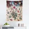 Ambesonne Retro Tapestry, Angel Greek Muse on NeoClassic Pillars Relic Print Antique Neutral Toned Graphic Print, Fabric Wall Hanging Decor for Bedroom Living Room Dorm, 23″ X 28″, White(Cream Laurel Green)