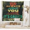 Ambesonne Retro Tapestry, Angel Greek Muse on NeoClassic Pillars Relic Print Antique Neutral Toned Graphic Print, Fabric Wall Hanging Decor for Bedroom Living Room Dorm, 23″ X 28″, White(Yellow Green)