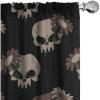 Ambesonne Flowers Vintage Curtains, Neutral Colors Boho Springtime Garden Scene Floral Design Art, Window Treatments 2 Panel Set for Living Room Bedroom, Pair of – 28″ x 63″, Pale Ceil Blue Pale Grey(Charcoal Grey Eggshell)