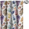 Ambesonne Flowers Vintage Curtains, Neutral Colors Boho Springtime Garden Scene Floral Design Art, Window Treatments 2 Panel Set for Living Room Bedroom, Pair of – 28″ x 63″, Pale Ceil Blue Pale Grey(White and Multicolor)