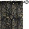 Ambesonne Flowers Vintage Curtains, Neutral Colors Boho Springtime Garden Scene Floral Design Art, Window Treatments 2 Panel Set for Living Room Bedroom, Pair of – 28″ x 63″, Pale Ceil Blue Pale Grey(Charcoal Grey Mustard)