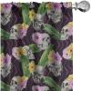 Ambesonne Flowers Vintage Curtains, Neutral Colors Boho Springtime Garden Scene Floral Design Art, Window Treatments 2 Panel Set for Living Room Bedroom, Pair of – 28″ x 63″, Pale Ceil Blue Pale Grey(Purple and Multicolor)