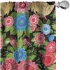 Ambesonne Flowers Vintage Curtains, Neutral Colors Boho Springtime Garden Scene Floral Design Art, Window Treatments 2 Panel Set for Living Room Bedroom, Pair of – 28″ x 63″, Pale Ceil Blue Pale Grey(Dark Pink Pistachio Green)
