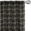Ambesonne Flowers Vintage Curtains, Neutral Colors Boho Springtime Garden Scene Floral Design Art, Window Treatments 2 Panel Set for Living Room Bedroom, Pair of – 28″ x 63″, Pale Ceil Blue Pale Grey(Charcoal Grey and Beige)