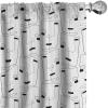 Ambesonne Flowers Vintage Curtains, Neutral Colors Boho Springtime Garden Scene Floral Design Art, Window Treatments 2 Panel Set for Living Room Bedroom, Pair of – 28″ x 63″, Pale Ceil Blue Pale Grey(White Charcoal Grey)