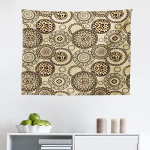 Ambesonne Animal Print Tapestry, Savannah Pattern Cheetah Skin Print Fauna Theme in Neutral Colors Print, Fabric Wall Hanging Decor for Bedroom Living Room Dorm, 28″ X 23″, Brown Beige(Brown Beige)