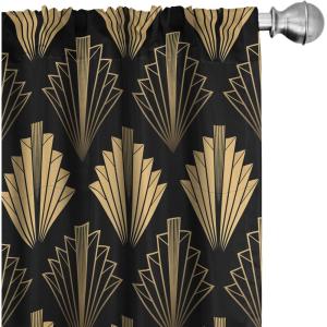 Ambesonne Flowers Vintage Curtains, Neutral Colors Boho Springtime Garden Scene Floral Design Art, Window Treatments 2 Panel Set for Living Room Bedroom, Pair of – 28″ x 63″, Pale Ceil Blue Pale Grey(Pale Mustard and Dark Grey)