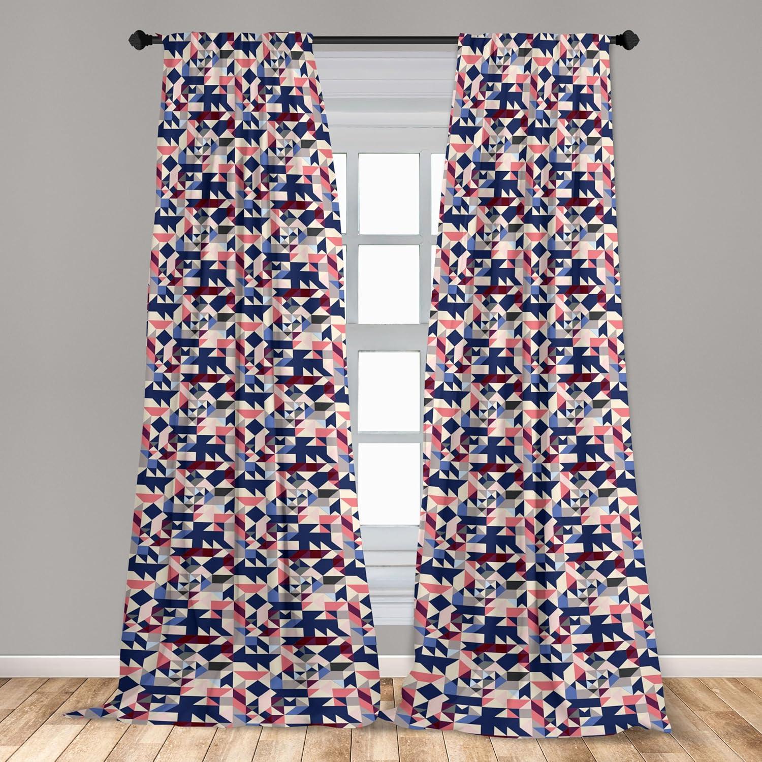imageAmbesonne Garden Scene Curtains Neutral Traditional Roses and Floral Pattern Boho Romance Print Window Treatments 2 Panel Set for Living Room Bedroom Pair of 28 x 84 Cream White Dark SepiaDark Sky Blue Coral