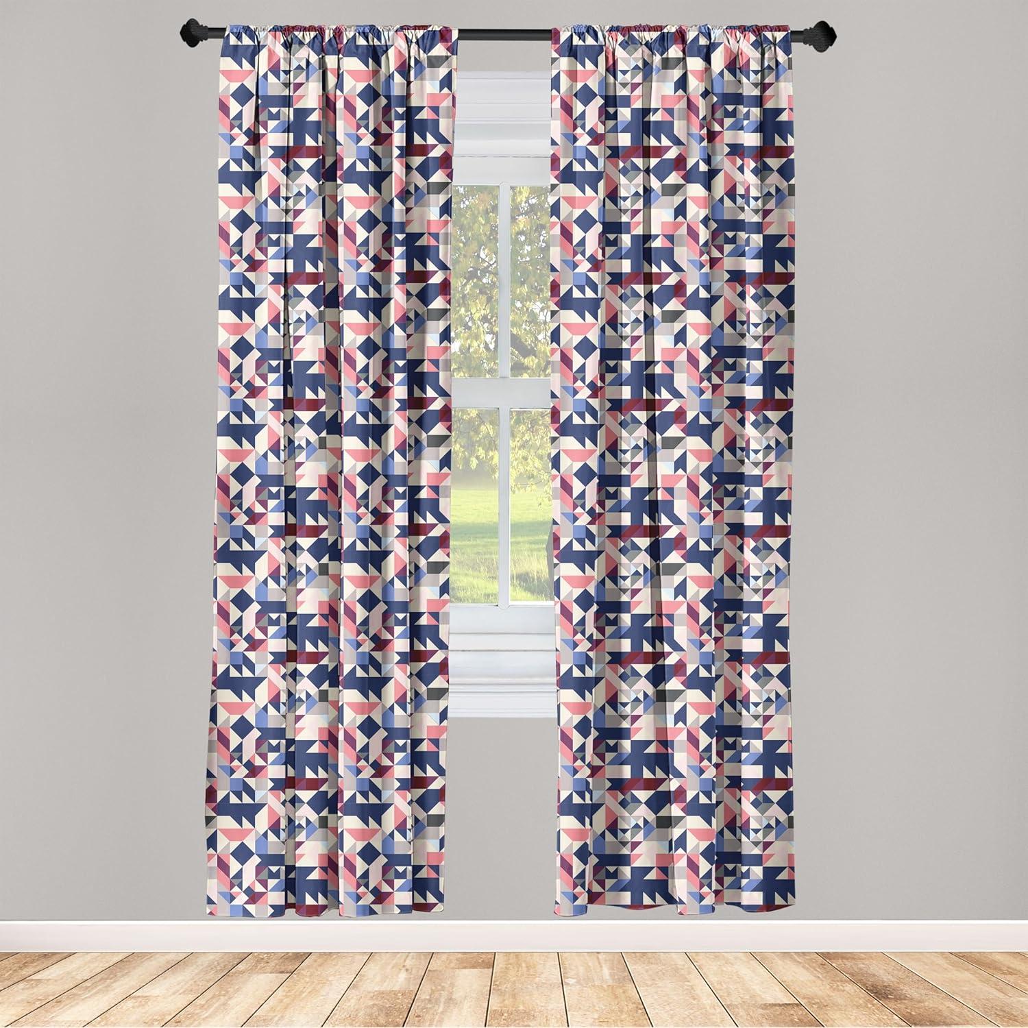 imageAmbesonne Garden Scene Curtains Neutral Traditional Roses and Floral Pattern Boho Romance Print Window Treatments 2 Panel Set for Living Room Bedroom Pair of 28 x 84 Cream White Dark SepiaDark Sky Blue Coral