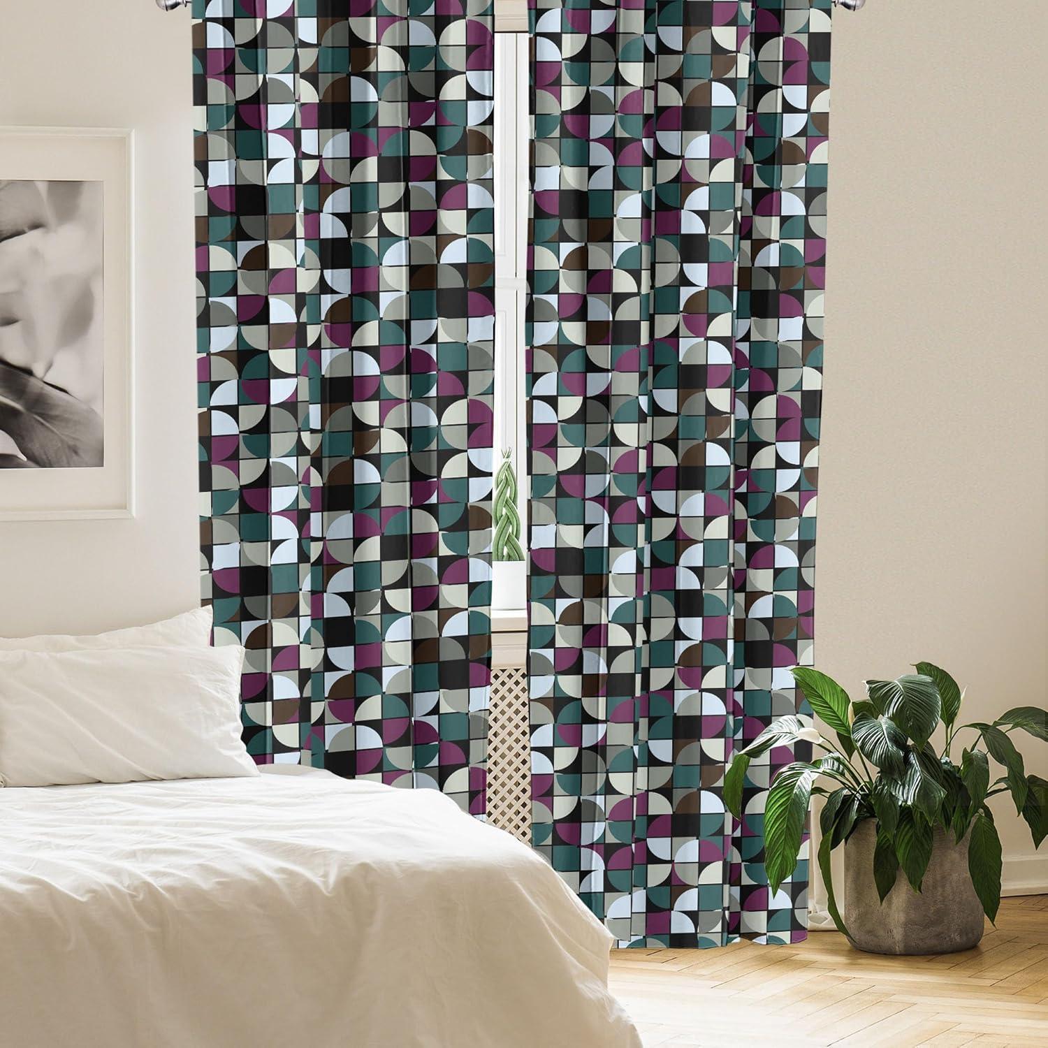 imageAmbesonne Nature Themed Curtains Floral Drawings in Romantic Vibes with Petals Neutral Colors Boho Pattern Window Treatments 2 Panel Set for Living Room Bedroom Pair of 28 x 95 Ruby ChampagnePale Petrol Blue Purple