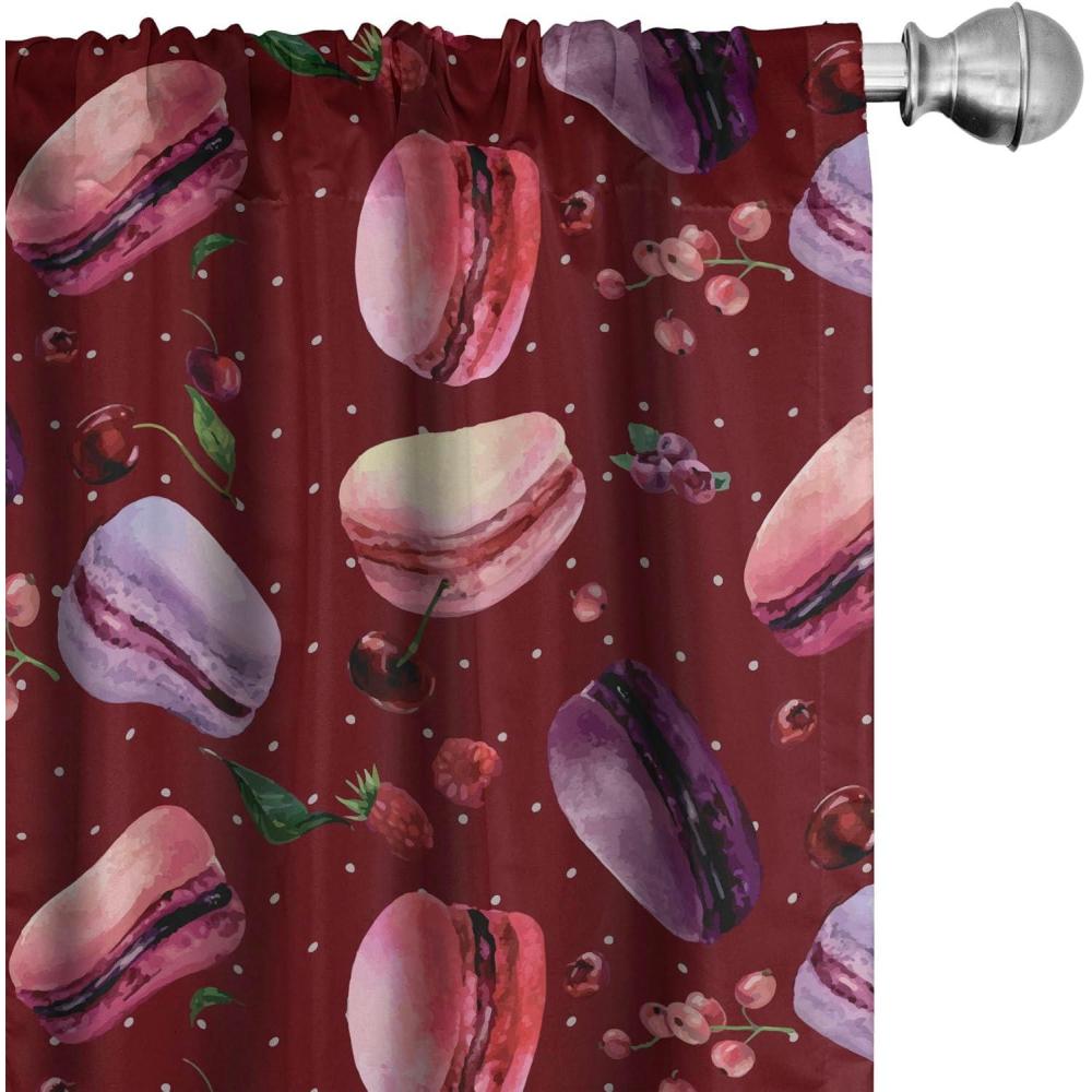 imageAmbesonne Garden Scene Curtains Neutral Traditional Roses and Floral Pattern Boho Romance Print Window Treatments 2 Panel Set for Living Room Bedroom Pair of 28 x 84 Cream White Dark SepiaRuby Dark Coral Lavender