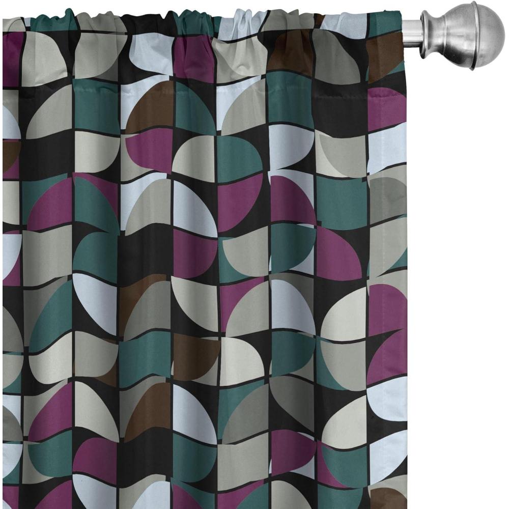 imageAmbesonne Nature Themed Curtains Floral Drawings in Romantic Vibes with Petals Neutral Colors Boho Pattern Window Treatments 2 Panel Set for Living Room Bedroom Pair of 28 x 95 Ruby ChampagnePale Petrol Blue Purple
