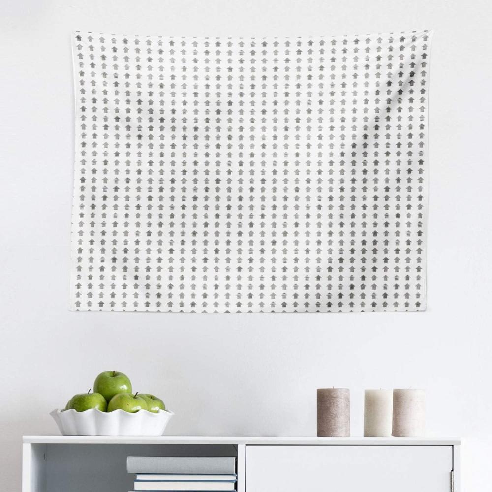 imageAmbesonne Neutral Tapestry Hand Drawn Sketched Motifs Showing Direction Strokes and Scribbles Geometrical Fabric Wall Hanging Decor for Bedroom Living Room Dorm 45 X 30 Dark Grey28L x 23W