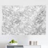 Ambesonne Floral Tapestry, Greyscale Vintage Style Pattern of Outline Flowers in Neutral Tones Image, Fabric Wall Hanging Decor for Bedroom Living Room Dorm, 45″ X 30″, Grey Pale Grey White(Grey Pale Grey White)