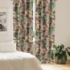 Ambesonne Garden Scene Curtains, Neutral Traditional Roses and Floral Pattern Boho Romance Print, Window Treatments 2 Panel Set for Living Room Bedroom, Pair of – 28″ x 84″, Cream White Dark Sepia(Dark Rosewood Sea Green)