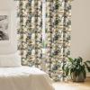 Ambesonne Garden Scene Curtains, Neutral Traditional Roses and Floral Pattern Boho Romance Print, Window Treatments 2 Panel Set for Living Room Bedroom, Pair of – 28″ x 84″, Cream White Dark Sepia(Pastel Brown Sage Green)