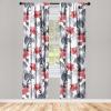Ambesonne Garden Scene Curtains, Neutral Traditional Roses and Floral Pattern Boho Romance Print, Window Treatments 2 Panel Set for Living Room Bedroom, Pair of – 28″ x 84″, Cream White Dark Sepia(Pale Ruby Dimgray)