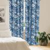 Ambesonne Garden Scene Curtains, Neutral Traditional Roses and Floral Pattern Boho Romance Print, Window Treatments 2 Panel Set for Living Room Bedroom, Pair of – 28″ x 84″, Cream White Dark Sepia(Dark Sky Blue and White)