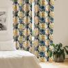 Ambesonne Garden Scene Curtains, Neutral Traditional Roses and Floral Pattern Boho Romance Print, Window Treatments 2 Panel Set for Living Room Bedroom, Pair of – 28″ x 84″, Cream White Dark Sepia(Dried Rose Pastel Yellow)