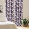 Ambesonne Garden Scene Curtains, Neutral Traditional Roses and Floral Pattern Boho Romance Print, Window Treatments 2 Panel Set for Living Room Bedroom, Pair of – 28″ x 84″, Cream White Dark Sepia(Dark Sky Blue Coral)