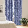 Ambesonne Garden Scene Curtains, Neutral Traditional Roses and Floral Pattern Boho Romance Print, Window Treatments 2 Panel Set for Living Room Bedroom, Pair of – 28″ x 84″, Cream White Dark Sepia(Off White Quartz)