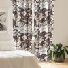 Ambesonne Garden Scene Curtains, Neutral Traditional Roses and Floral Pattern Boho Romance Print, Window Treatments 2 Panel Set for Living Room Bedroom, Pair of – 28″ x 84″, Cream White Dark Sepia(Cream White Dark Sepia)