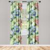 Ambesonne Garden Scene Curtains, Neutral Traditional Roses and Floral Pattern Boho Romance Print, Window Treatments 2 Panel Set for Living Room Bedroom, Pair of – 28″ x 84″, Cream White Dark Sepia(Pastel Green Lavender)